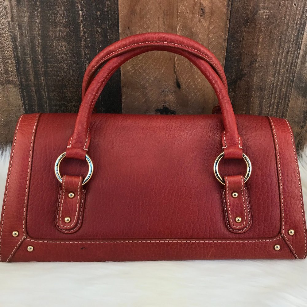 Dolce & Gabbana Cognac Pebbled Leather Satchel - Picture 4 of 16
